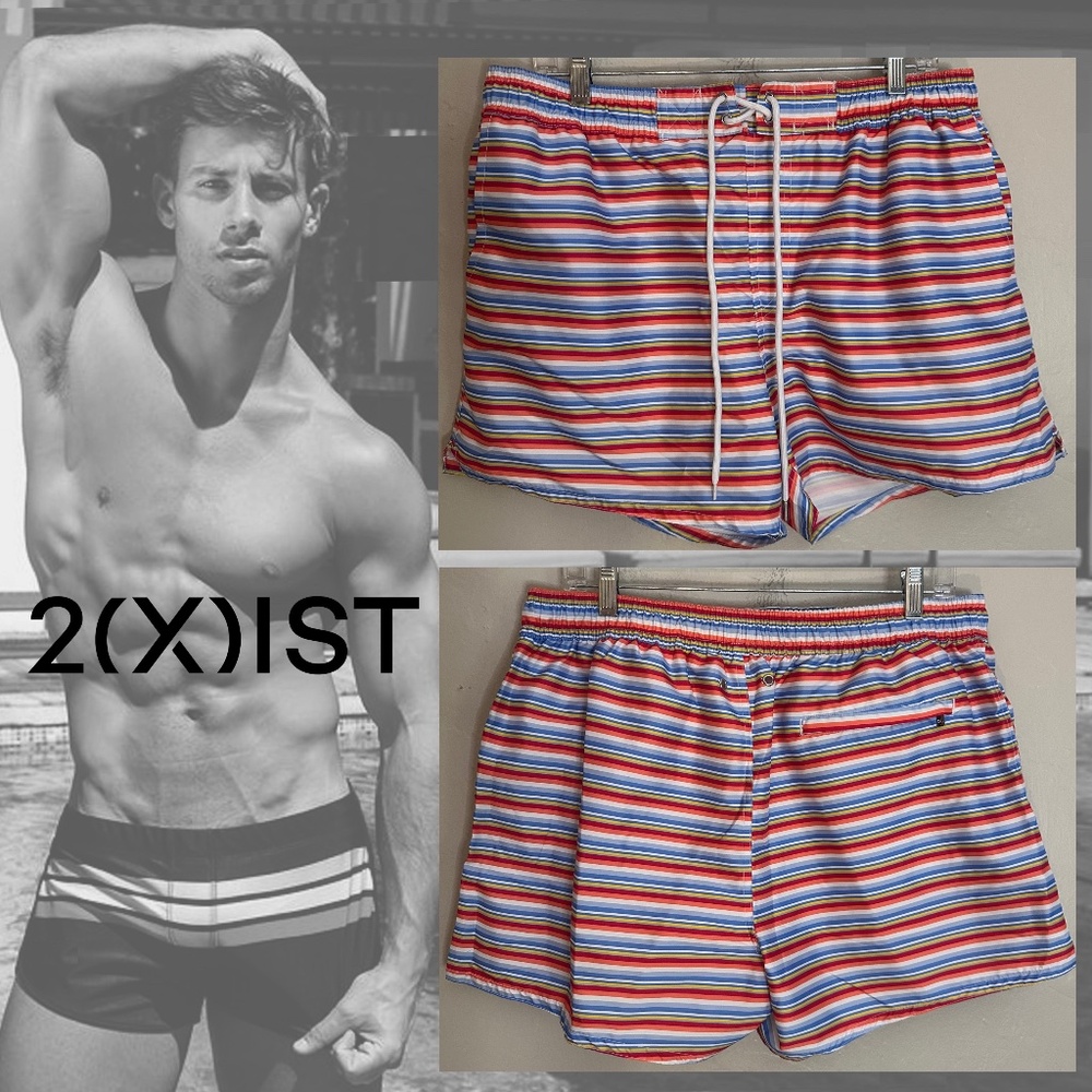 2xist Swim Trunks XL 3.5" inseam Gently worn 100% polyester Fully lined
